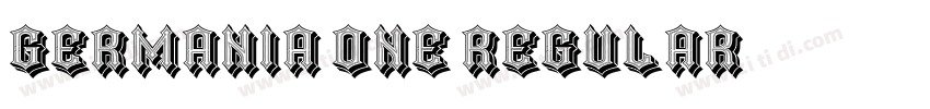Germania One Regular字体转换